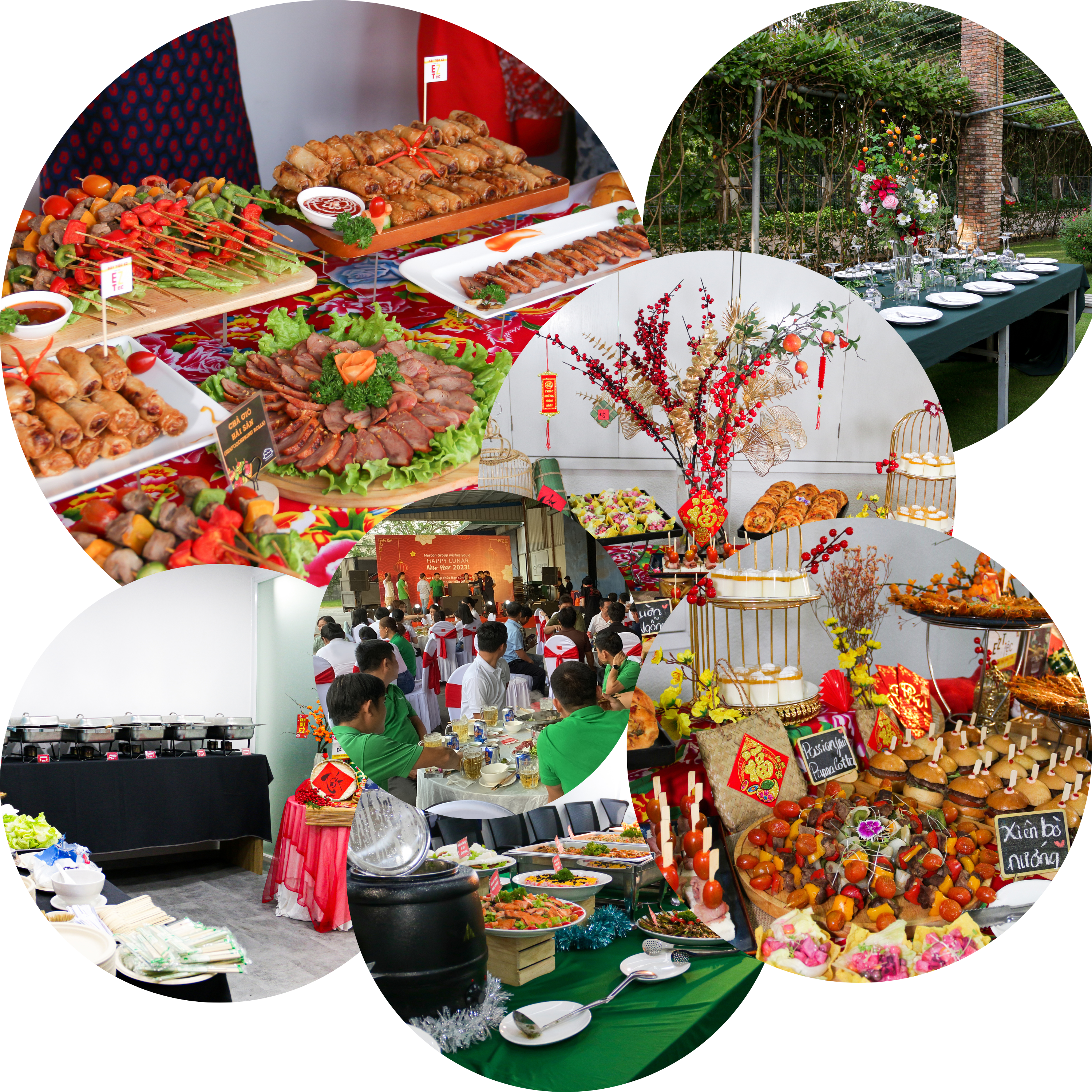 Đặt tiệc tân niên tận nơi