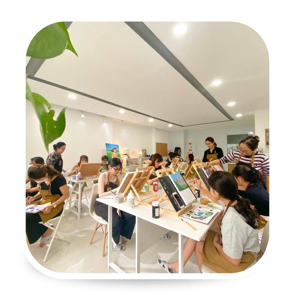 Workshop ve tranh tai cong ty